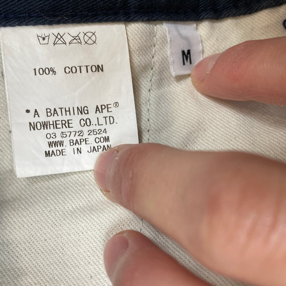 Rare A Bathing Ape BAPE STA Logo Chino Pants Men's 33x30 - Picture 4 of 9